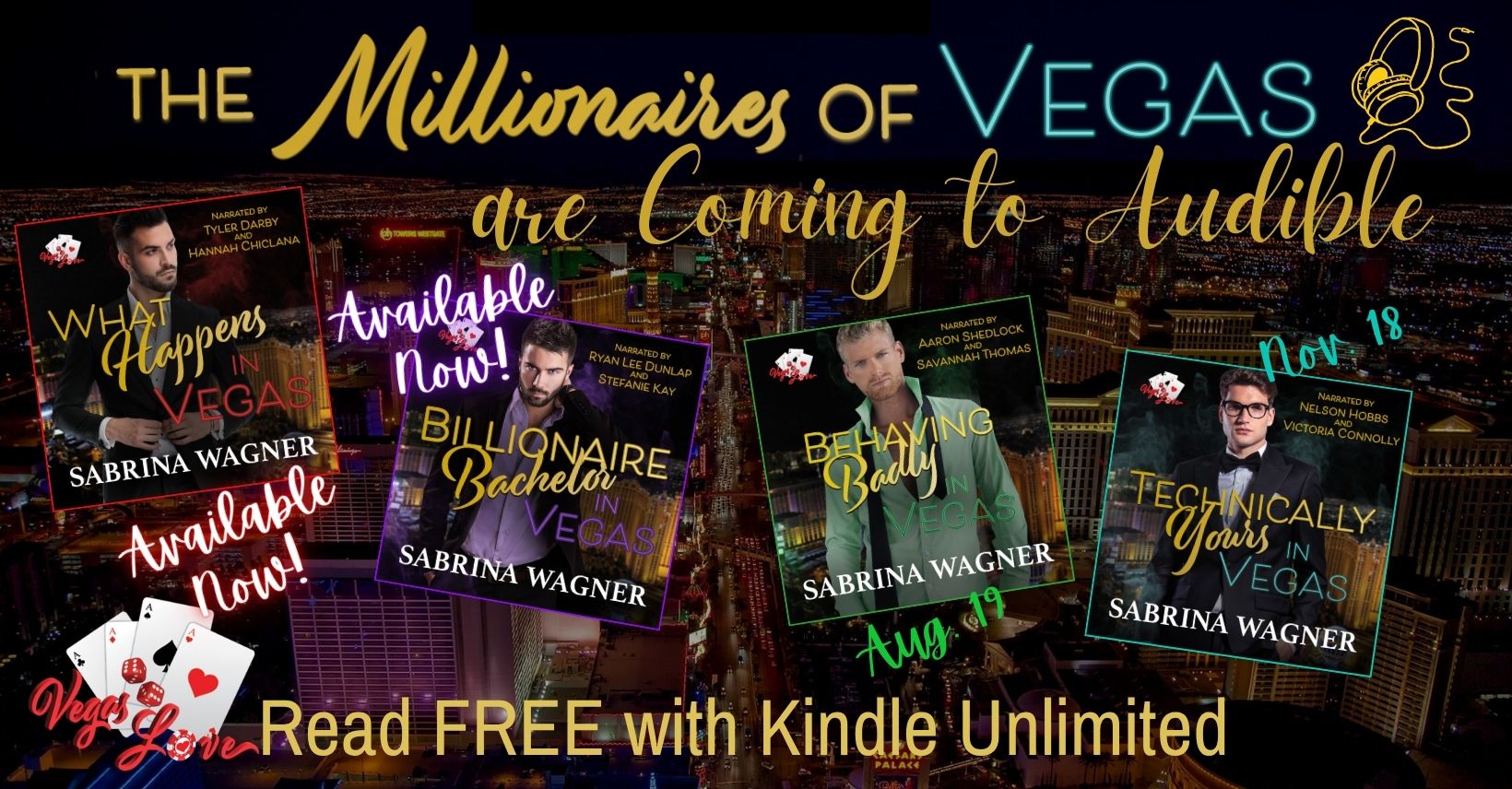 The Millionaires of Vegas are Coming to Audible